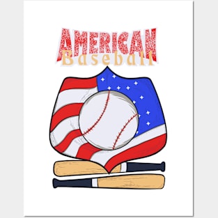 American baseball Posters and Art